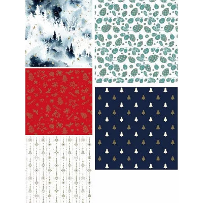 Упаковочная бумага Премиальная В АССОРТИМЕНТЕ 70х100см 1л УБ-6494