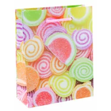 Optima Пакет подарочный с глянцевой ламинацией 11,5х14,5х6 см (S) Сладкий мармелад, 128г ПКП-7331