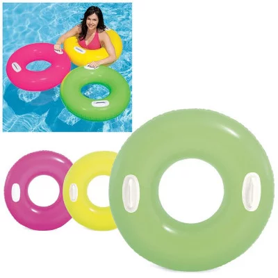 Круг для плавания «Яркое настроение», с ручками, d=76 см, от 8 лет, цвета МИКС, INTEX 59258NP