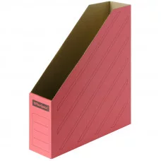 Накопитель-лоток архивный (микрогофрокартон), ширина 75мм, красный 225416