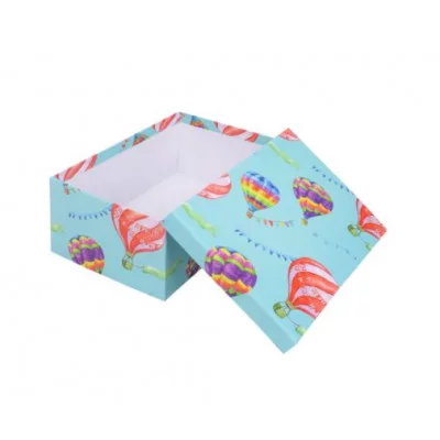 Коробка прямоугольная подарочная Полет шаров 23X16,5X9,5 см РазборКОР-7818