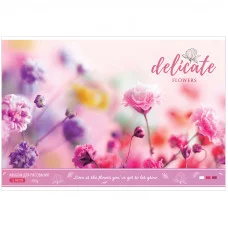 Альбом для рисования 12л А4 на скрепке ArtSpace Delicate flower 311479