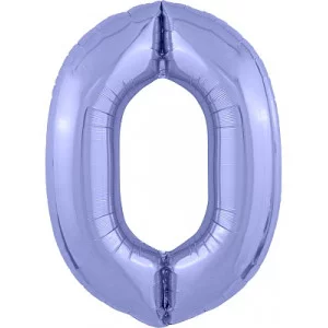 Шар Agura Slim Пастельный фиолетовый цифра 0 (40\'\'/102 см) 755174