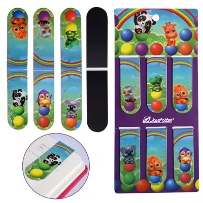 Закладка-магнит "3 в ряд",2х6см,цена за набор 6шт. 2020-1