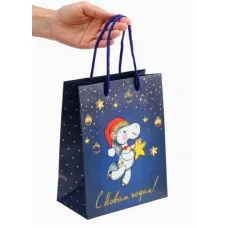 Dream cards Пакет подароч. мат.лам. глит 18х23х10 см (M) Лошадка со звездой 190г ППК-2423