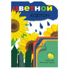 Картон цветной тонир двуст А3 12л 04цв "Подсолнухи" в папке ЛИЛИЯ ХОЛДИНГ Н12А 697438