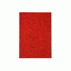 Фоамиран с глиттером 20*30см, EVA, флексика, 2мм. в ОРР: КРАСНЫЙ