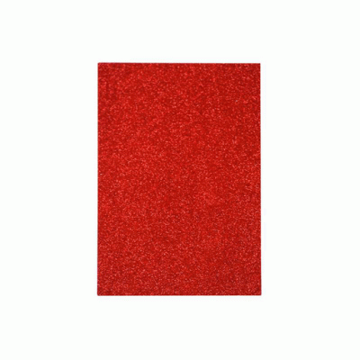 Фоамиран с глиттером 20*30см, EVA, флексика, 2мм. в ОРР: КРАСНЫЙ