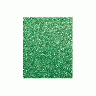 Фоамиран с глиттером 20*30см, EVA, флексика, 2мм. в ОРР: зелёный