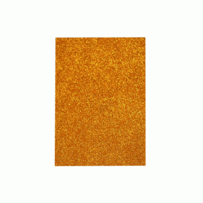 Фоамиран с глиттером 20*30см, EVA, флексика, 2мм. в ОРР: ЗОЛОТОЙ