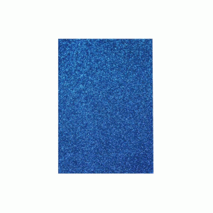 Фоамиран с глиттером 20*30см, EVA,  флексика, 2мм СИНИЙ
