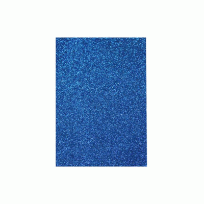 Фоамиран с глиттером 20*30см, EVA,  флексика, 2мм СИНИЙ