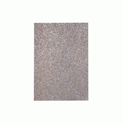 Фоамиран с глиттером 20*30см, EVA,  флексика, 2мм СЕРЕБРЯННЫЙ