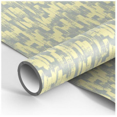 Упаковочная бумага 1шт глянц. 70*100см, MESHU "Grey-yellow", 90г/м2 325743