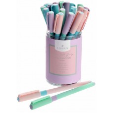 Ручка шарик. LOREX PASTEL Slim Soft Grip синий 0,5 мм ассорти кругл. корп. ultra-soft touch грип игольчатый наконечник 240554