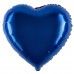 Шар (18\'\'/46 см) Сердце, Синий, 1 шт. 123036