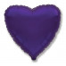 Шар (18\'\'/46 см) Сердце, Фиолетовый, 1 шт. 201500V