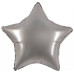 Шар (18\'\'/46 см) Звезда, Стальной серый, Сатин, 1 шт. 301500SSG