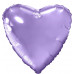 Шар (19\'\'/48 см) Сердце, Сиреневый, 1 шт. 758014
