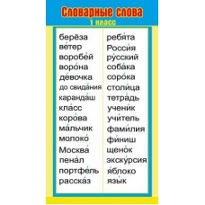 Карточка обучающая а6 "Словарные слова/Ударения"Мир поздравлений 89739