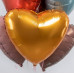 Шар (19\'\'/48 см) Сердце, Янтарь, Бохо, 1 шт. 940356