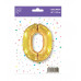 Шар (40\'\'/102 см) Цифра, 0, Золото, 1 шт. в уп. B901760O Шар (40\'\'/102 см) Цифра, 0, Золото, 1 шт. в уп. B901760O