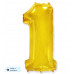 Шар (40\'\'/102 см) Цифра, 1, Золото, 1 шт. в уп. B901761O Шар (40\'\'/102 см) Цифра, 1, Золото, 1 шт. в уп. B901761O