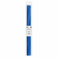 Бумага крепированная ТРИ СОВЫ, 50*250см, 32г/м2, синяя, в рулоне, пакет с европодвесом 334846