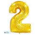 Шар (40\'\'/102 см) Цифра, 2, Золото, 1 шт. в уп. B901762O