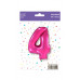 Шар (40\'\'/102 см) Цифра, 4, Фуше, 1 шт. в уп. B901764F