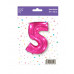 Шар (40\'\'/102 см) Цифра, 5, Фуше, 1 шт. в уп. B901765F