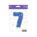 Шар (40\'\'/102 см) Цифра, 7, Синий, 1 шт. в уп. B901767A