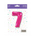 Шар (40\'\'/102 см) Цифра, 7, Фуше, 1 шт. в уп. B901767F