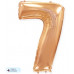 Шар (40\'\'/102 см) Цифра, 7, Розовое Золото, 1 шт. в уп. B901767RG