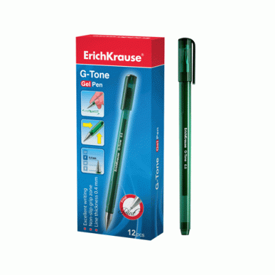 Ручка гелевая ErichKrause G-Tone Stick Original 0.5, цвет чернил зеленый  39016