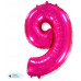 Шар (40\'\'/102 см) Цифра, 9, Фуше, 1 шт. в уп. B901769F