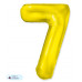 Шар (40\'\'/102 см) Цифра, 7 Slim, Золото, 1 шт. в уп. B901917O