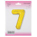 Шар (40\'\'/102 см) Цифра, 7 Slim, Золото, 1 шт. в уп. B901917O