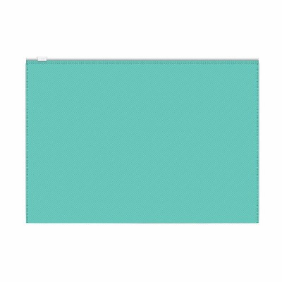 Zip-пакет пластиковый ErichKrause® Diagonal Pastel Mint, A4, непрозрачный, мятный 53514