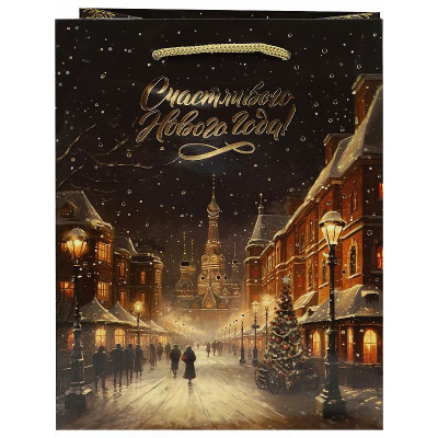 Dream Cards Пакет подароч.с мат.лам.и тис.фол.18x23x10см(M)Сияние города,190г(собс.раз.) ПКП-6650