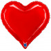 Шар (18\'\'/46 см) Сердце, Люкс, Красный, 1 шт. 18308R