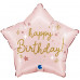 Шар (18\'\'/46 см) Звезда, С Днем Рождения, Розовый, 1 шт. G78196