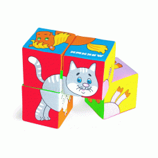 Игрушка кубики "Собери картинку" (Домашние животные) 209