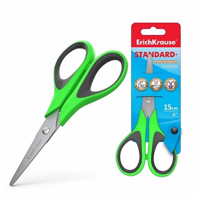 Ножницы ErichKrause EasyCut+, 15см, ассорти 35098