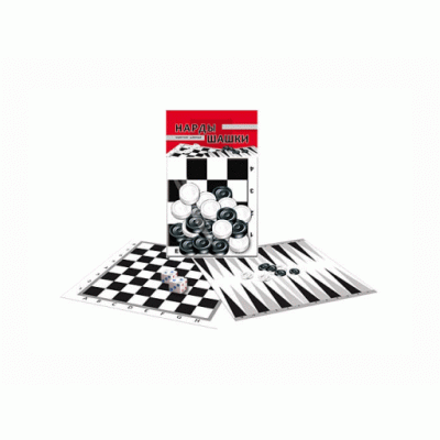 НАРДЫ И ШАШКИ В ПАКЕТЕ + 2 поля ИН-0162