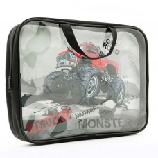 ПМД 4-83 Monster truck -папка менеджера А4(ручка - тесьма), 350х265x80 мм, плёнка ПВХ ПМД 4-83