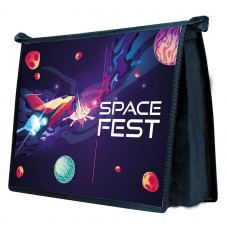 Папка для тетрадей А5 молния сверху фольг "Space fest" ПЧЕЛКА ПМ-А5-22 Россия (643)