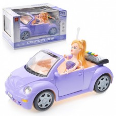 Автомобиль кабриолет инерц. (свет/звук) с куклой в коробке WY580B