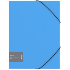 Папка на резинке Berlingo "Fuze" А4, 600мкм, голубая 306322