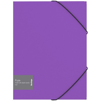 Папка на резинке Berlingo "Fuze" А4, 600мкм, фиолетовая 306324